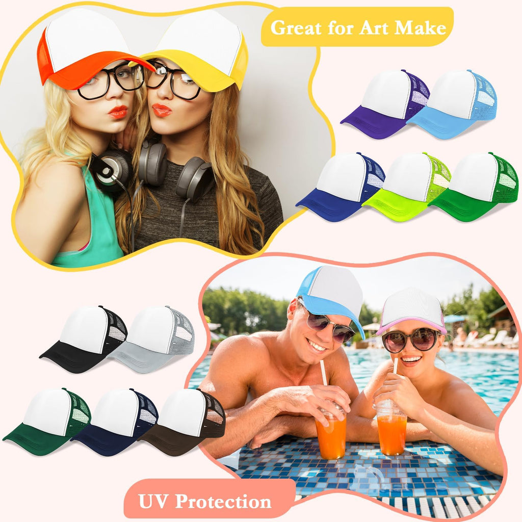 30 Pcs Kids Adjustable Mesh Trucker Hats P90206