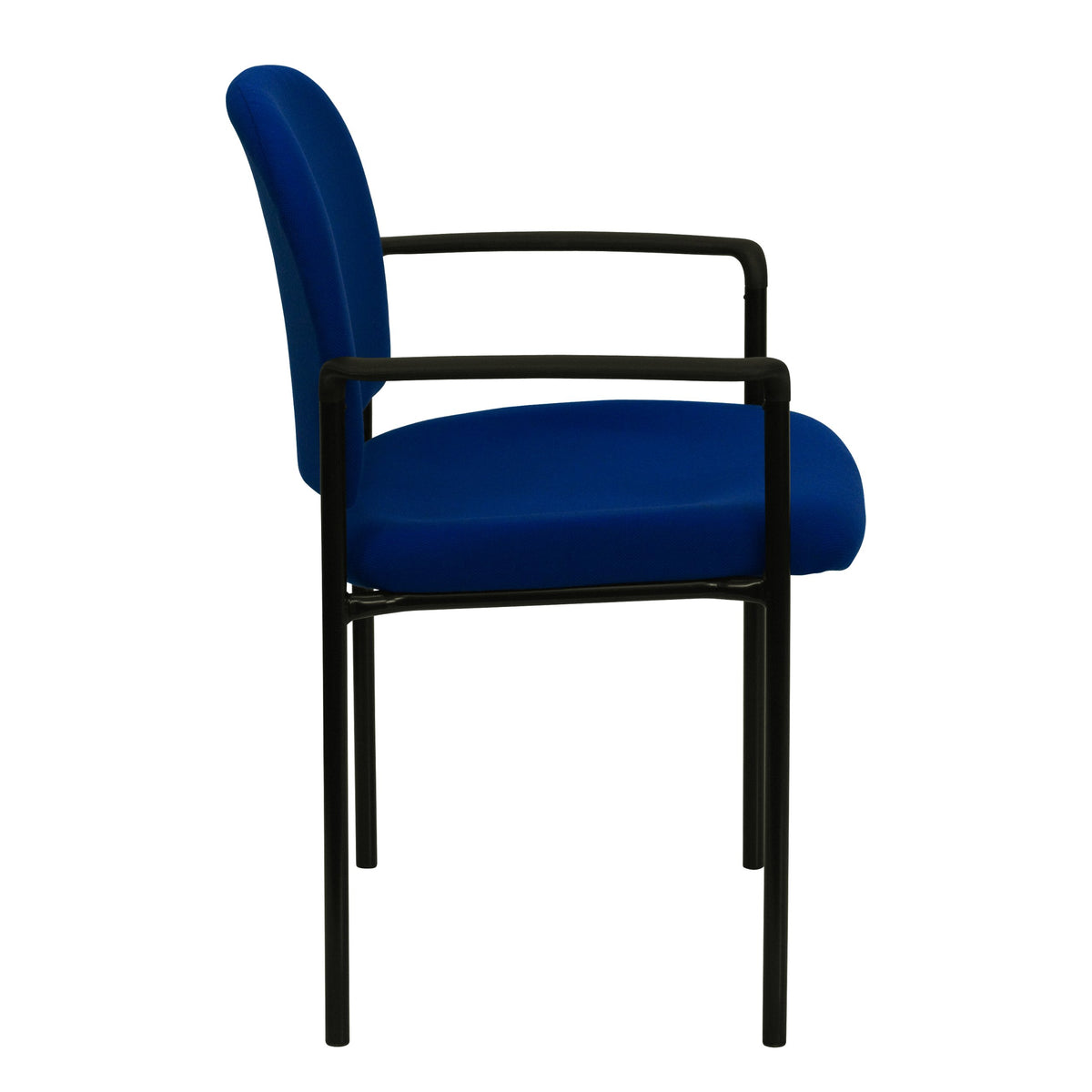 Navy Fabric Stackable Steel Side Chair I664