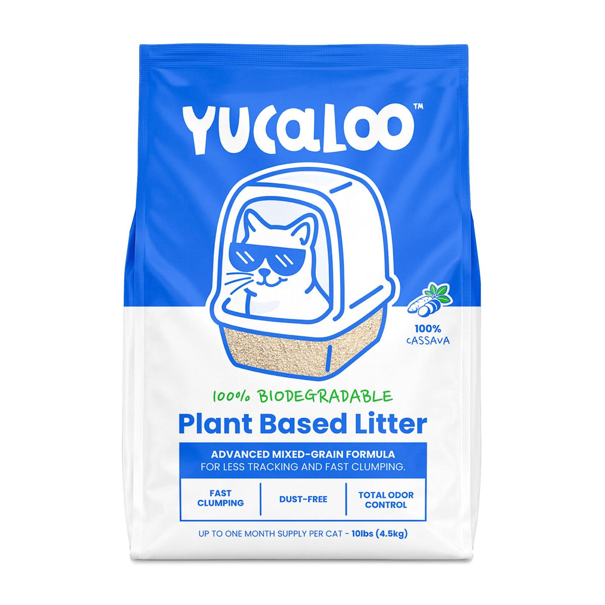 Unscented Cassava Cat Litter 10 lbs H6419