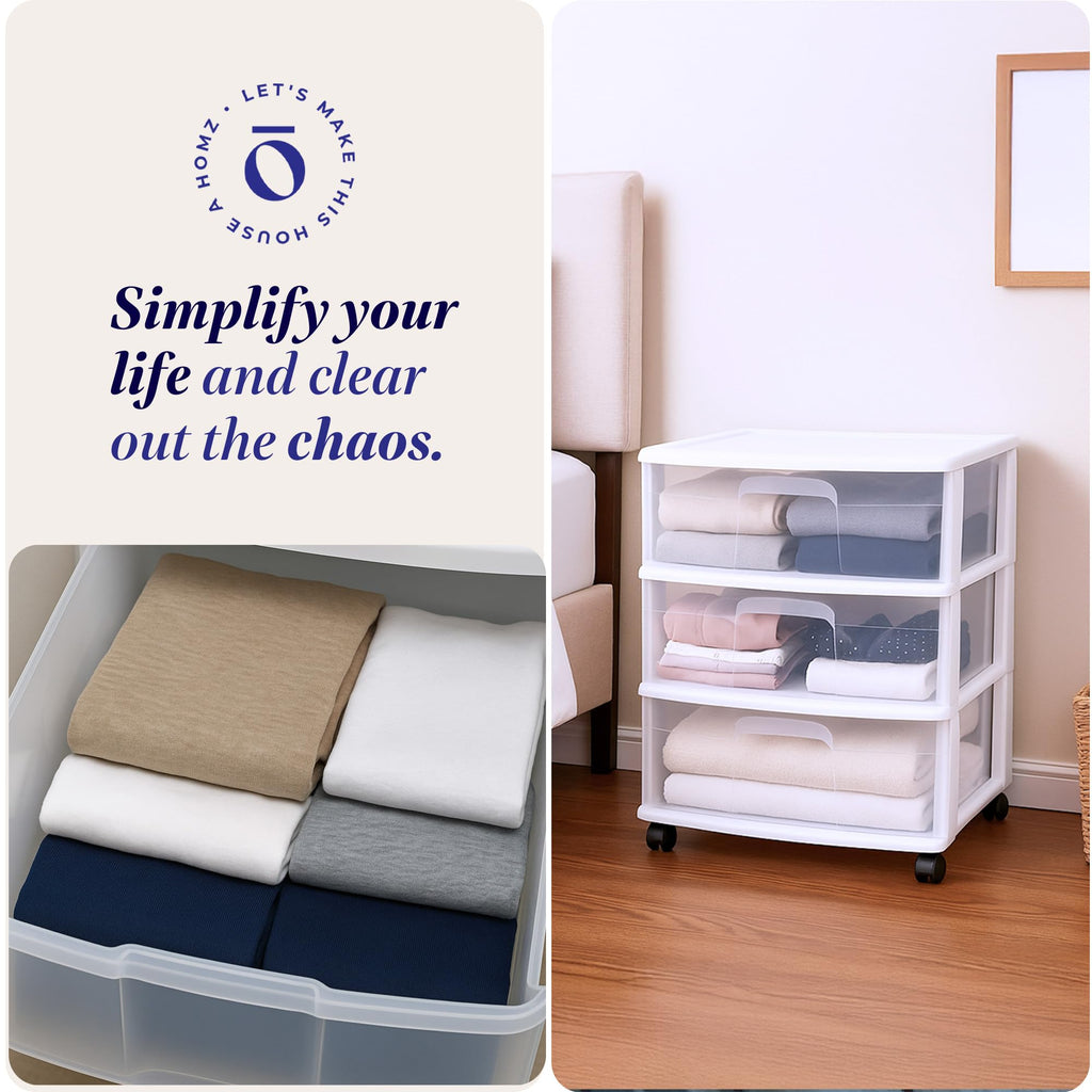 White 3-Tier Storage Cart 2 Pack U5534