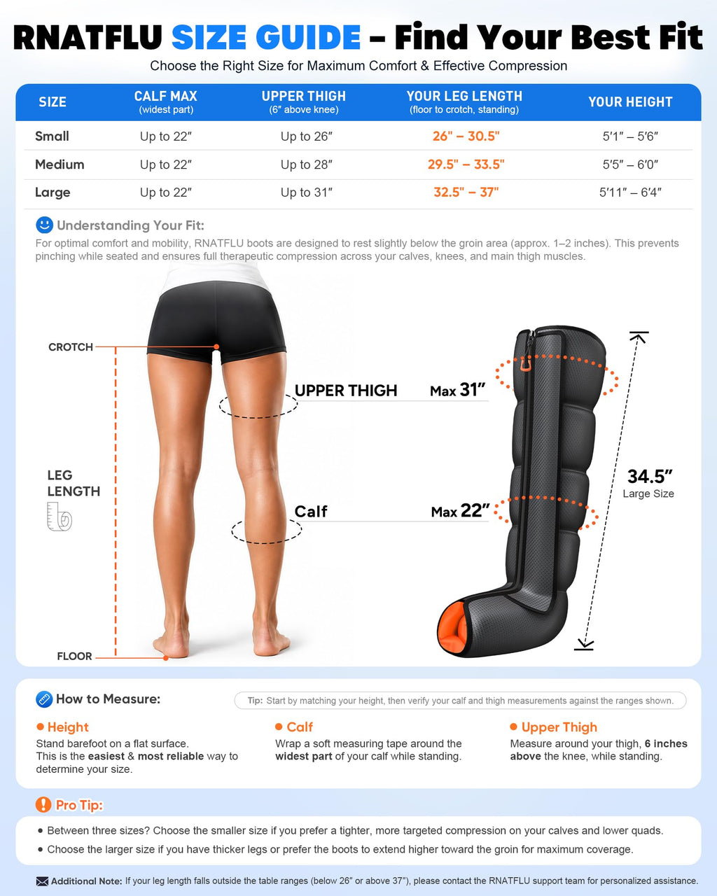 Air Compression Leg Massager with Heat W340
