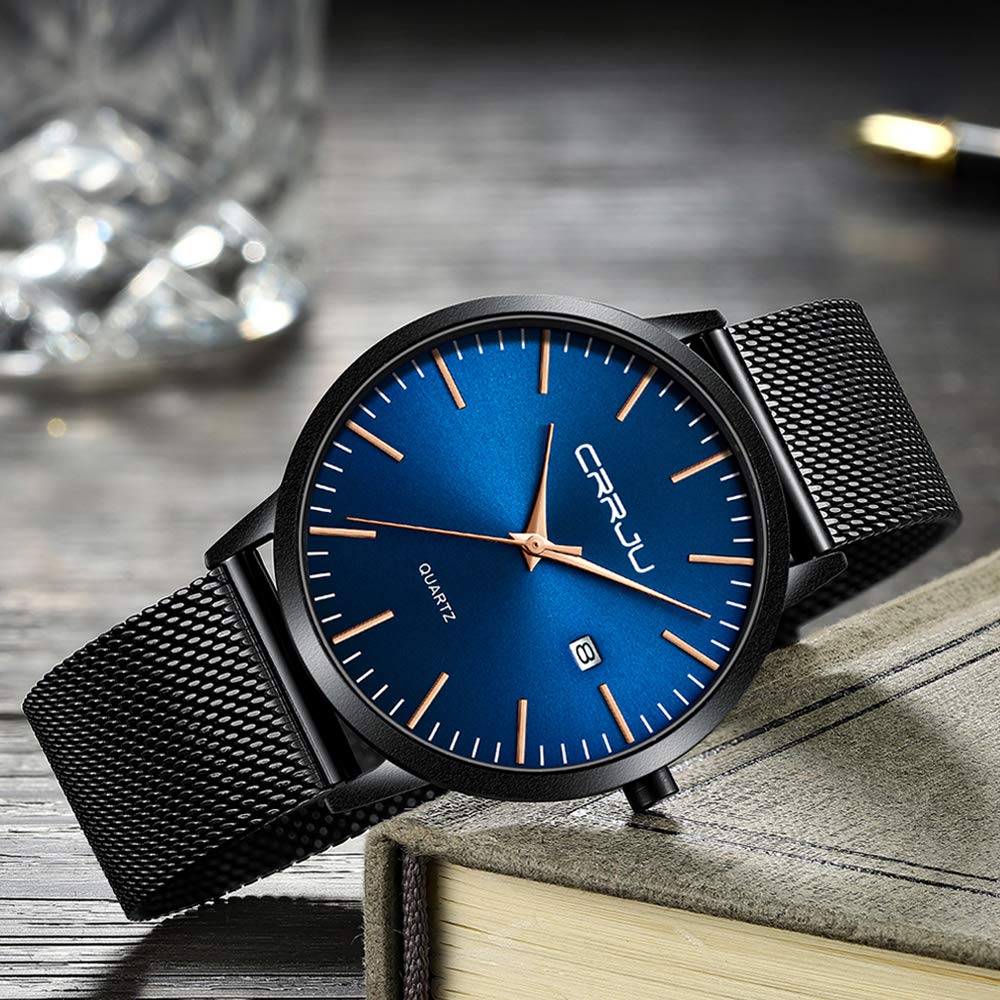 Minimalist Auto Date Quartz Waterproof Watch C82624