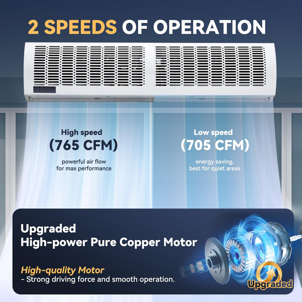 36'' Air Curtain with Remote Control 110V Q58471