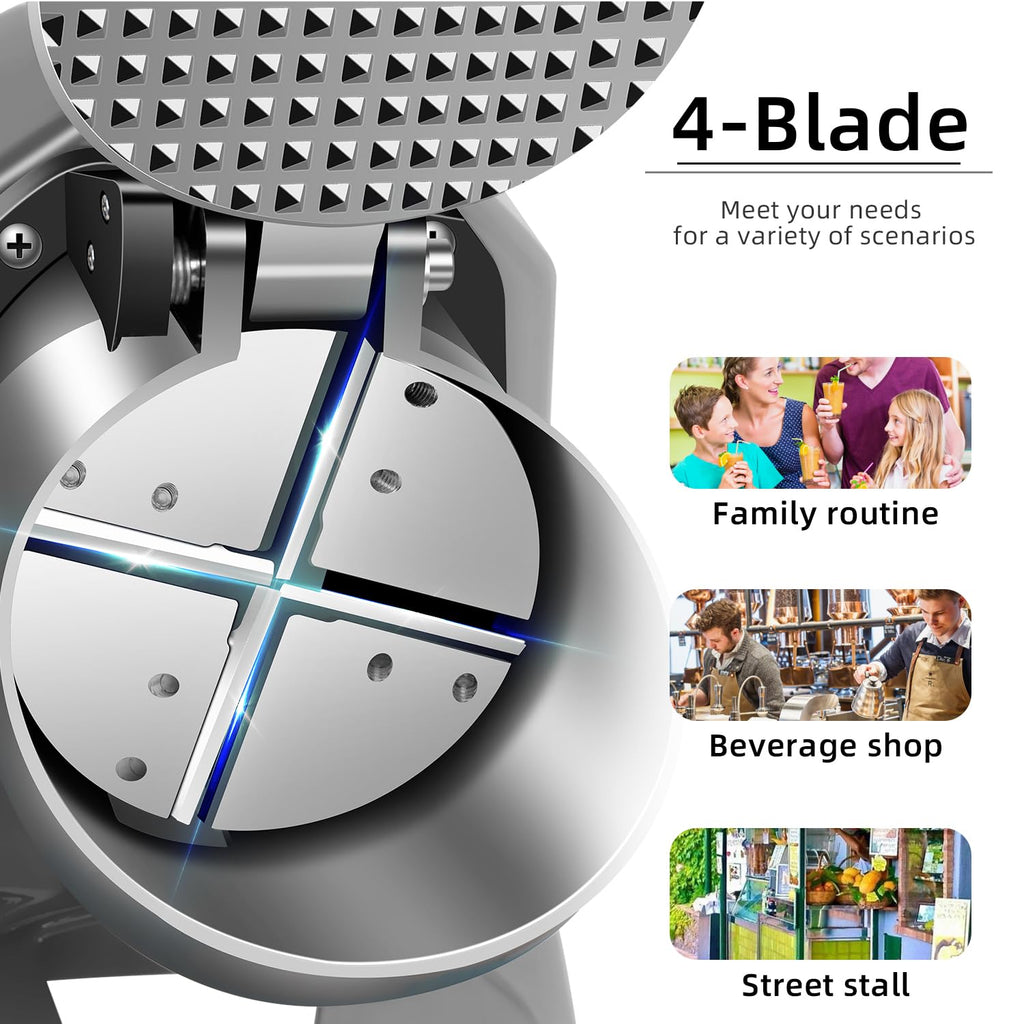 Ice Shaver Machine with Ice Tray T8075