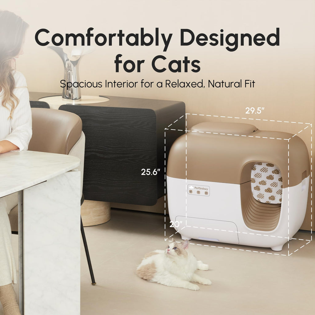 Self-Cleaning Automatic Cat Litter Box with Odor Control Y2814