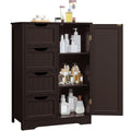 Espresso 4 Drawer Bathroom Storage Cabinet O8344