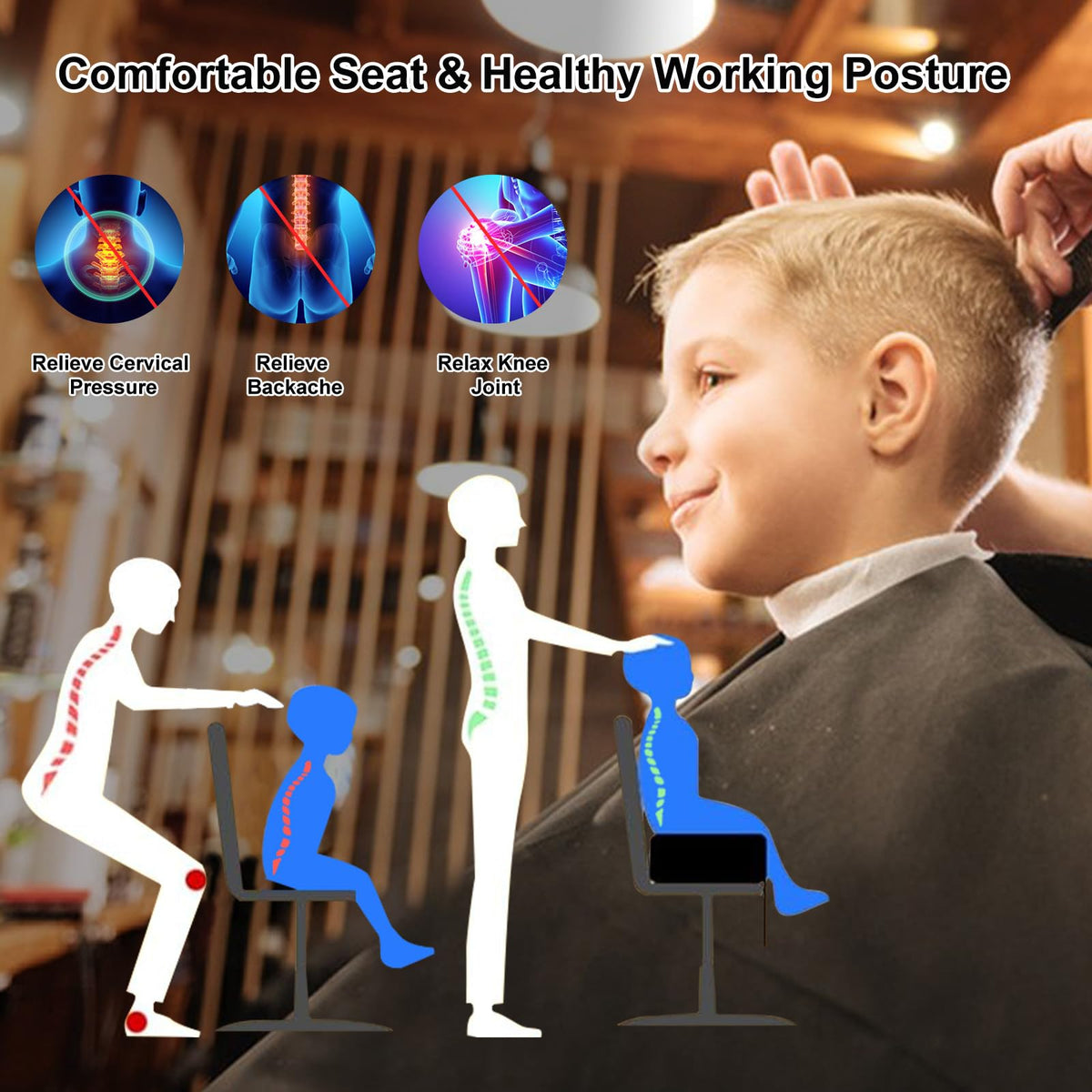 Kids Barber Chair Cushion D73736