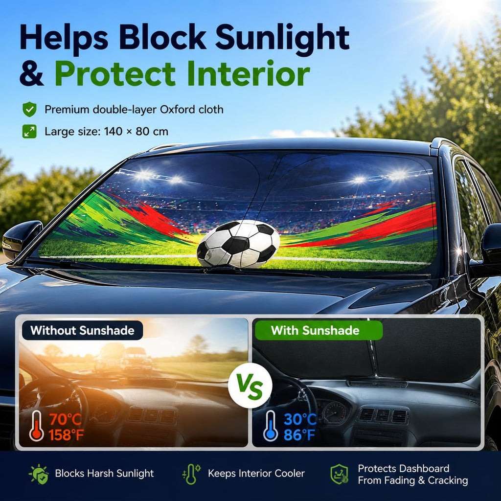 Foldable Front Window Sunshade 140 x 80cm A65556