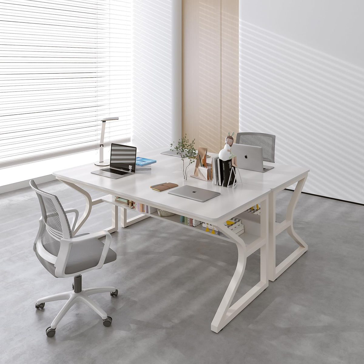 55-Inch Extra Long Desk with Storage Shelf A238011