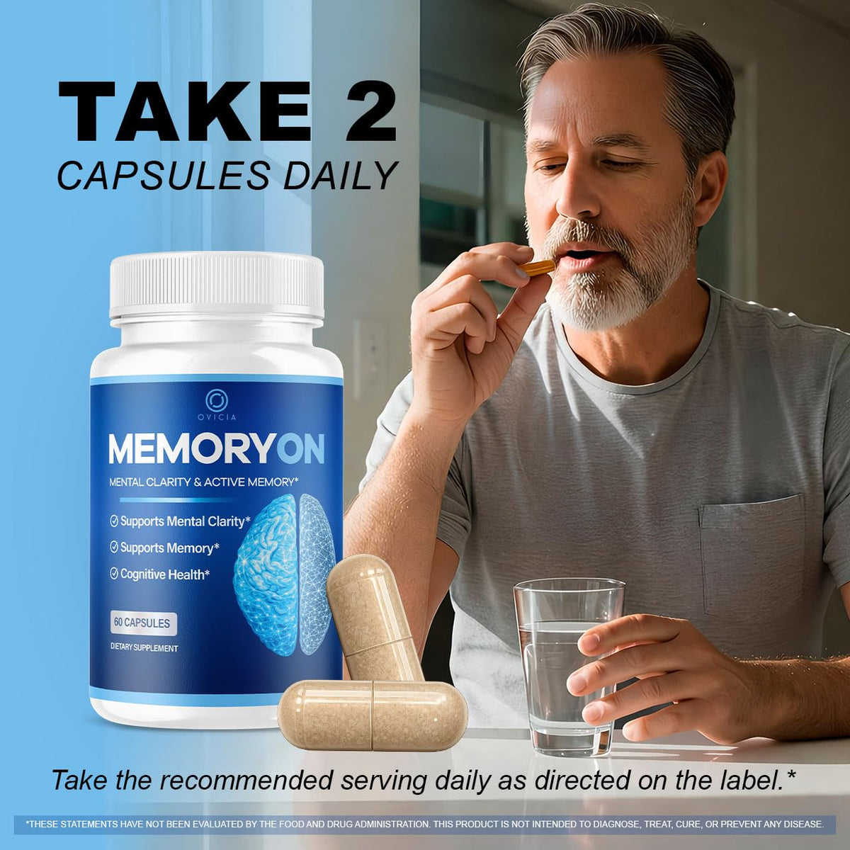 120 Capsules Memory Support Pills G9158
