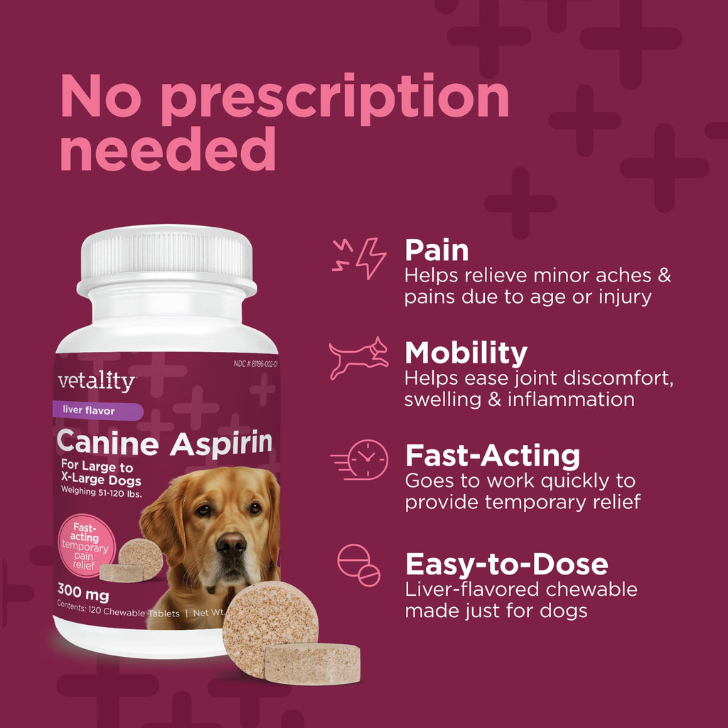 Canine Aspirin 120 ct V240113