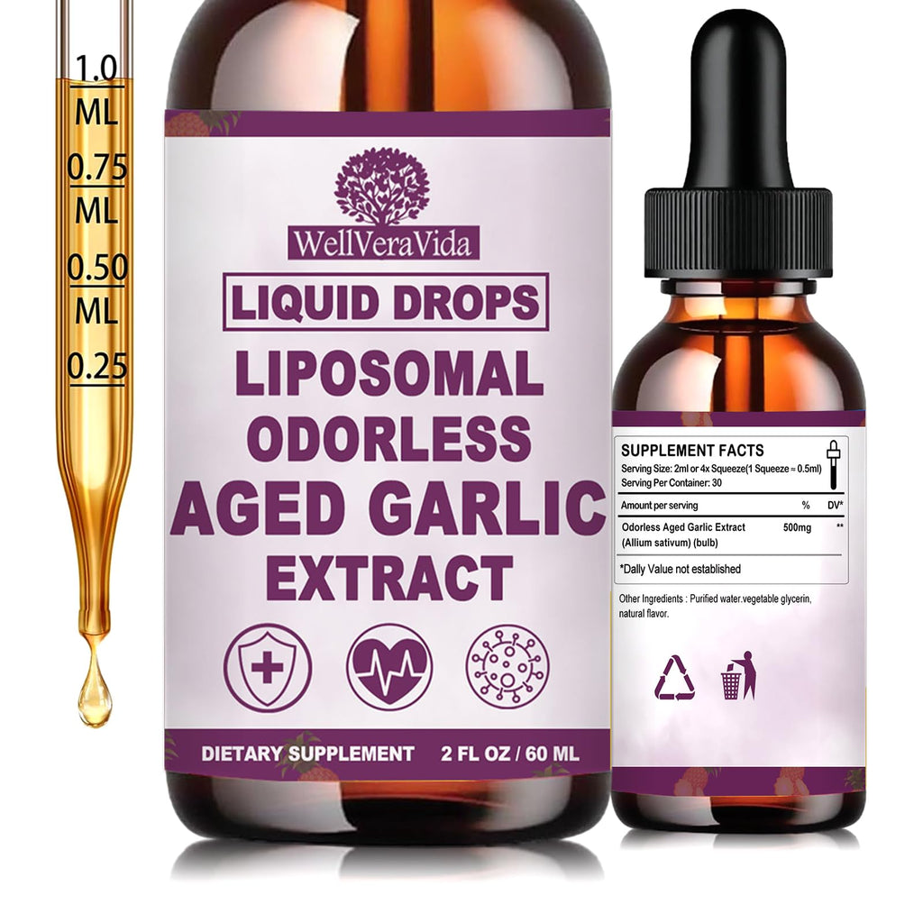 Organic Odorless Garlic Extract Liquid Drops 500mg Y803462