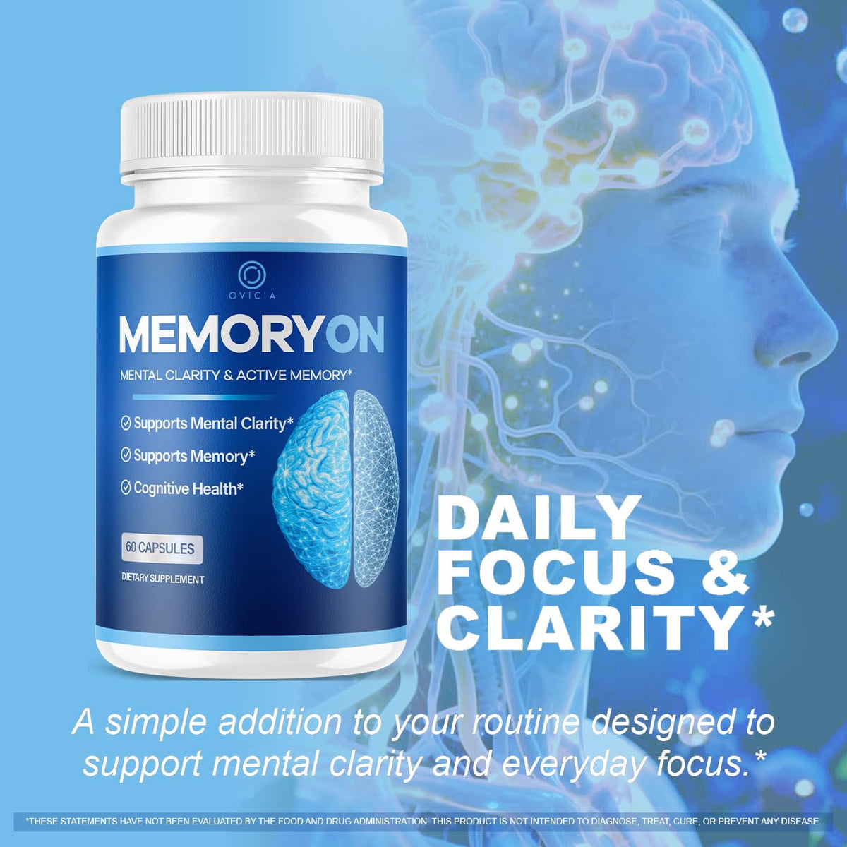 120 Capsules Memory Support Pills G9158