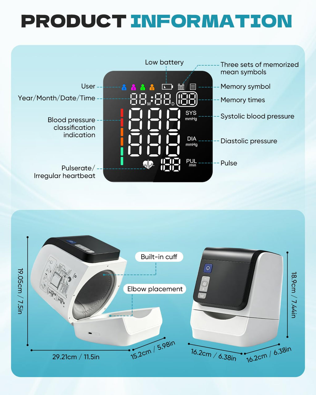 Blood Pressure Monitor Upper Arm W81576