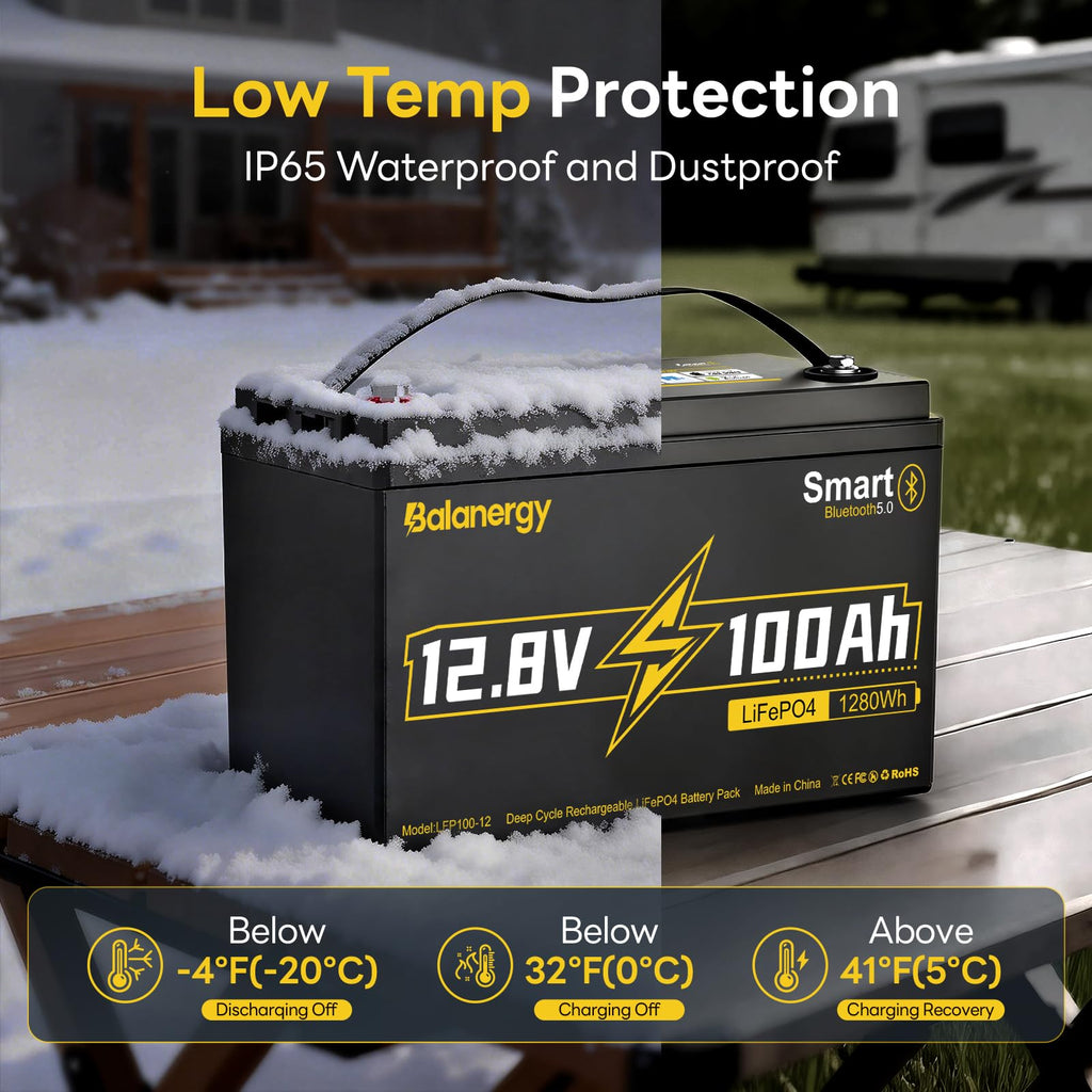 12V 100Ah LiFePO4 Lithium Battery Group 31 with 100A BMS Y744