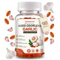 Aged Garlic Extract 1200 mg Softgels with CoQ10 Ubiquinol & Vitamin K2 180 Counts D739