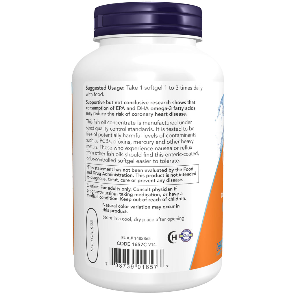 Omega-3 180 EPA / 120 DHA Enteric Coated 180 Softgels S355