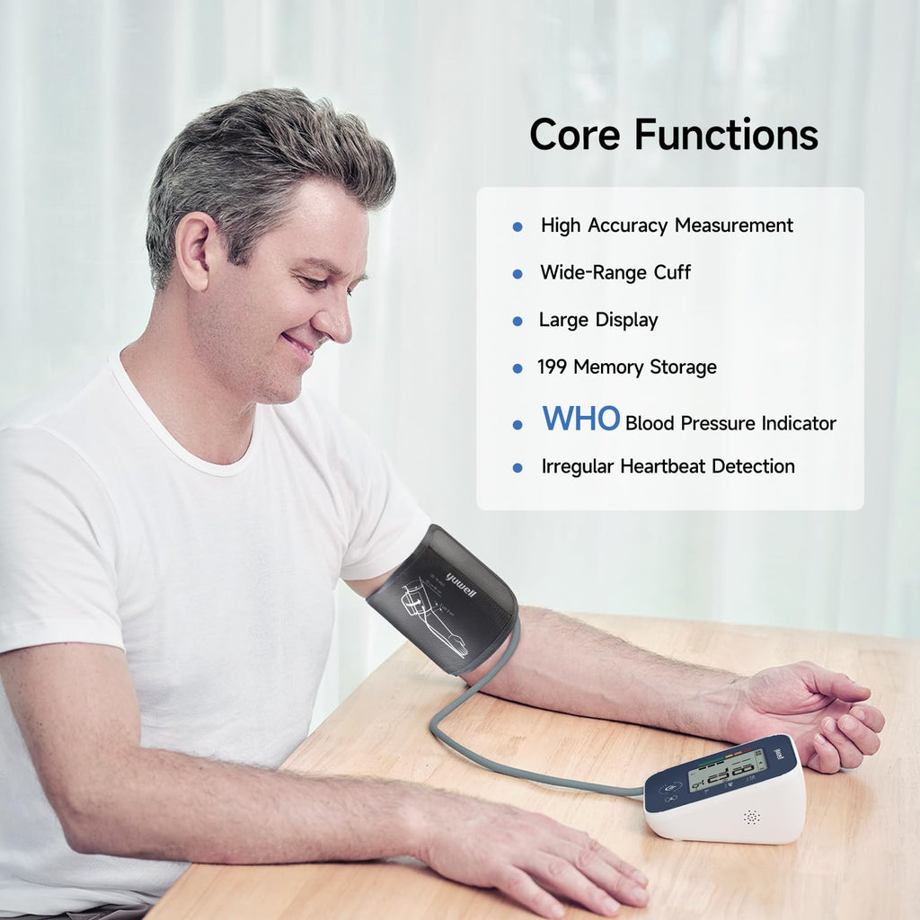Automatic Upper Arm Blood Pressure Monitor with Adjustable Cuff O105