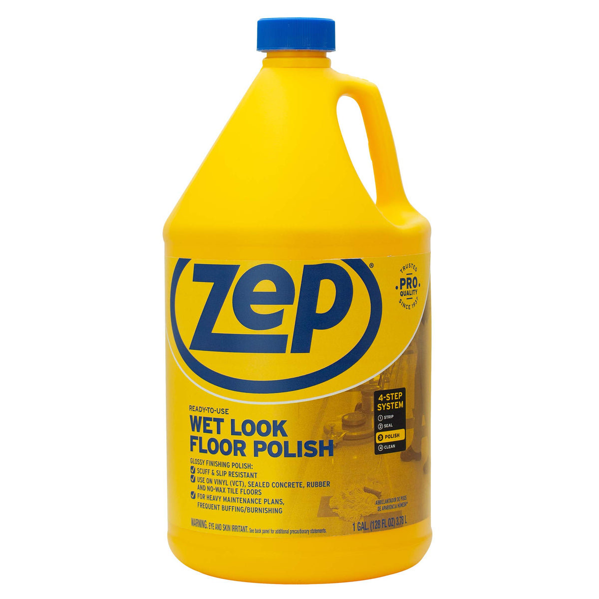 Wet-Look Floor Polish, 4-1 Gallon Bottles J3550