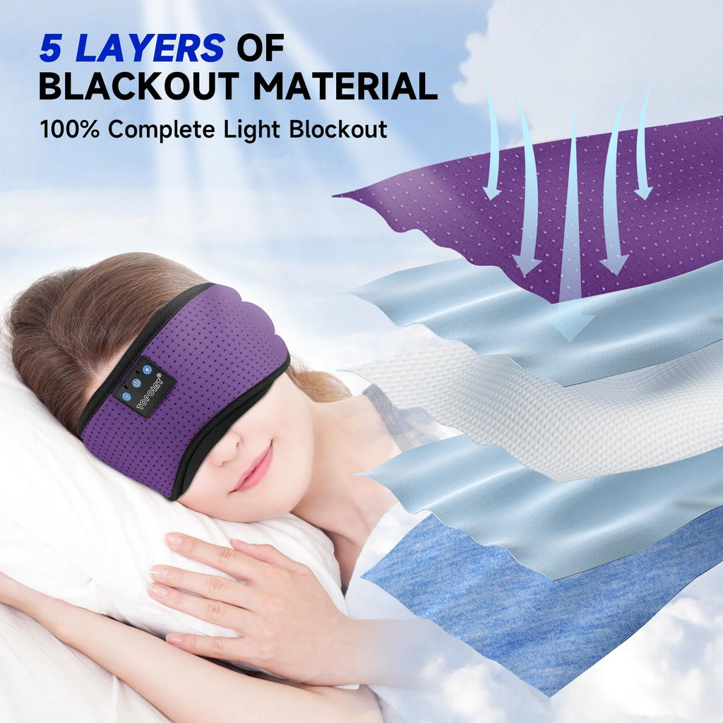 Silk Bluetooth Sleep Mask with Headphones F96312