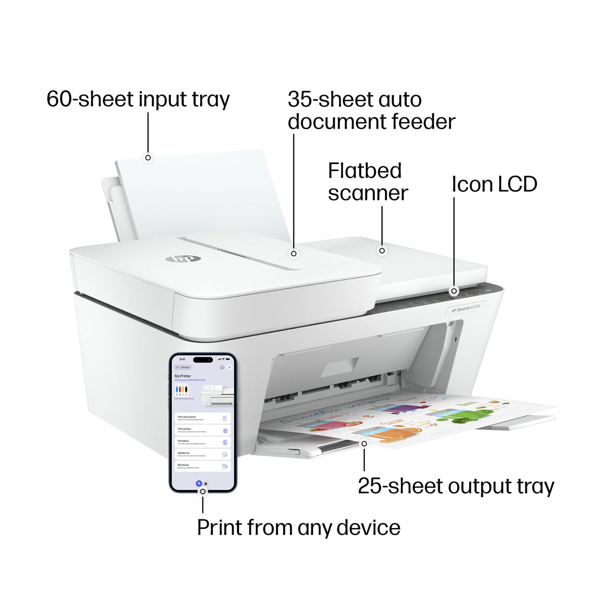 Wireless All-in-One Color Inkjet Printer, Scanner, Copier T50624