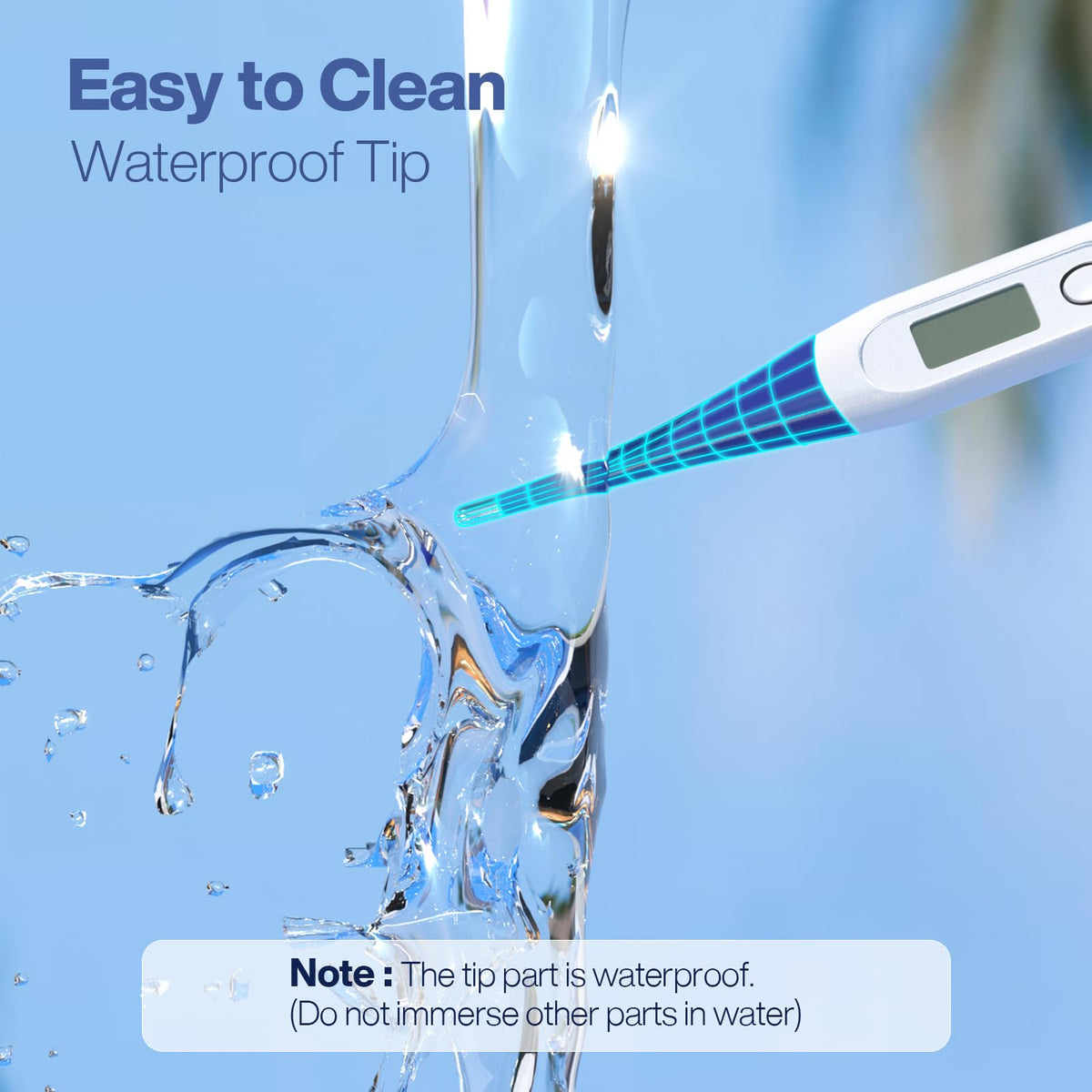 Digital Thermometer Dark Blue B1949