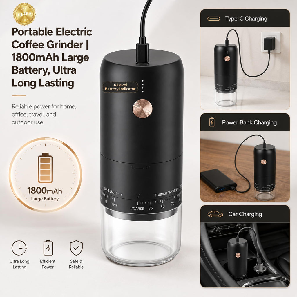 Portable Electric Burr Coffee Grinder S68589