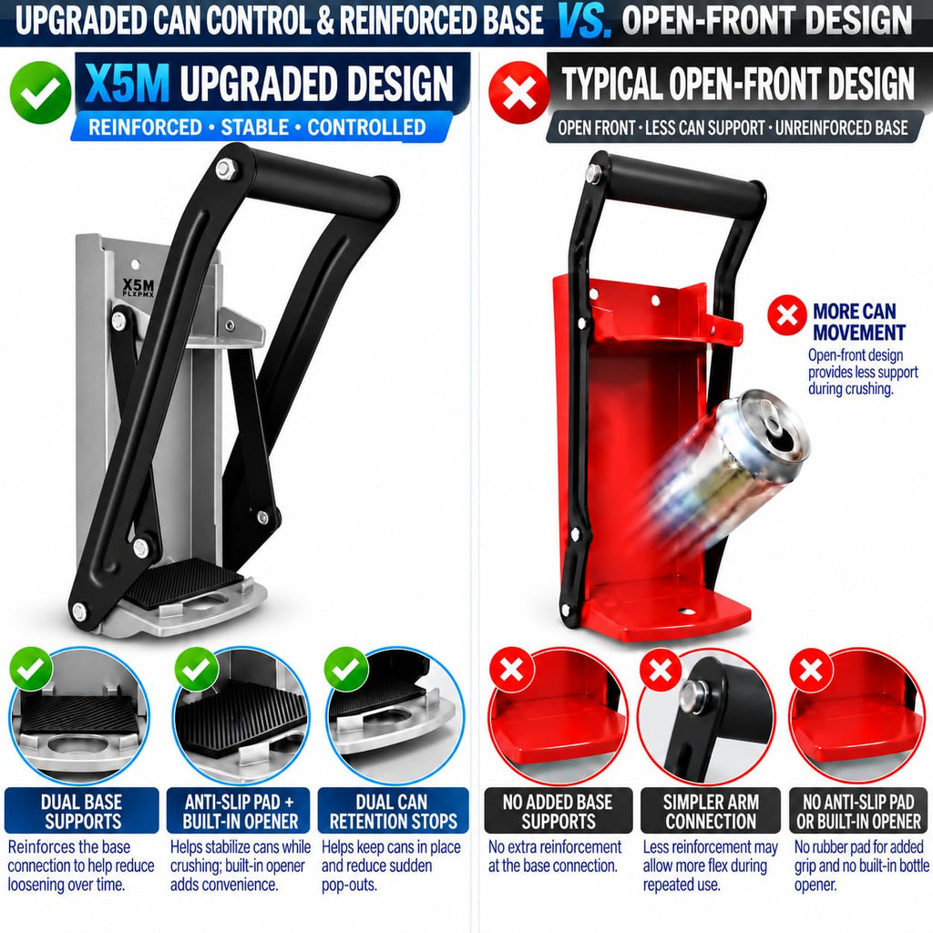 Wall Mount Heavy Duty Can Crusher K14807