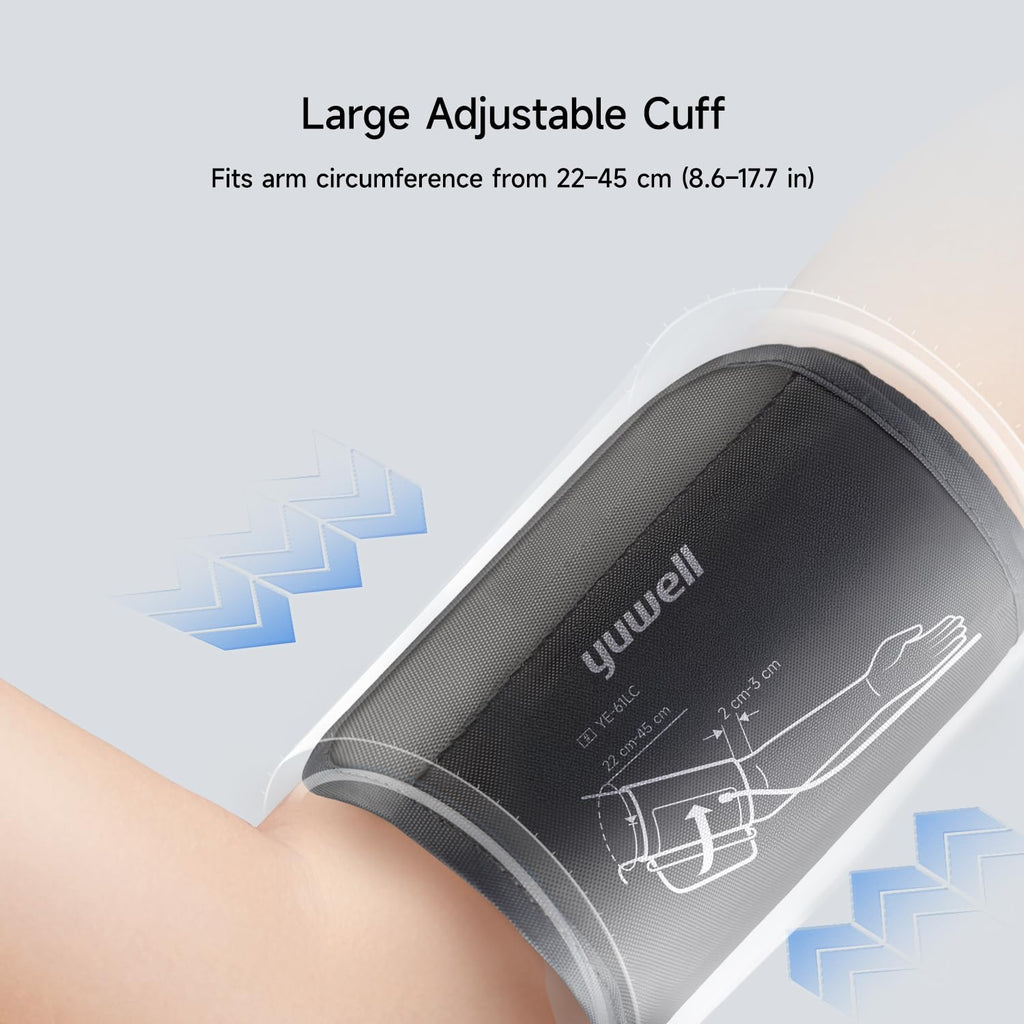 Automatic Upper Arm Blood Pressure Monitor with Adjustable Cuff O105