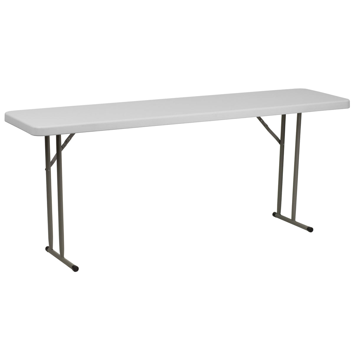 6-Foot White Plastic Folding Training Table E522