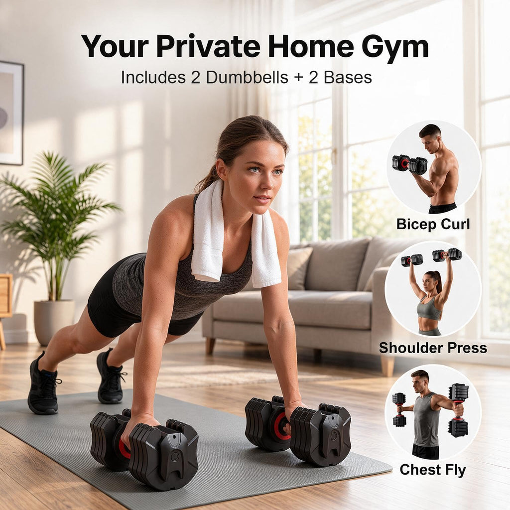 25 lb Adjustable Dumbbell Set G68530