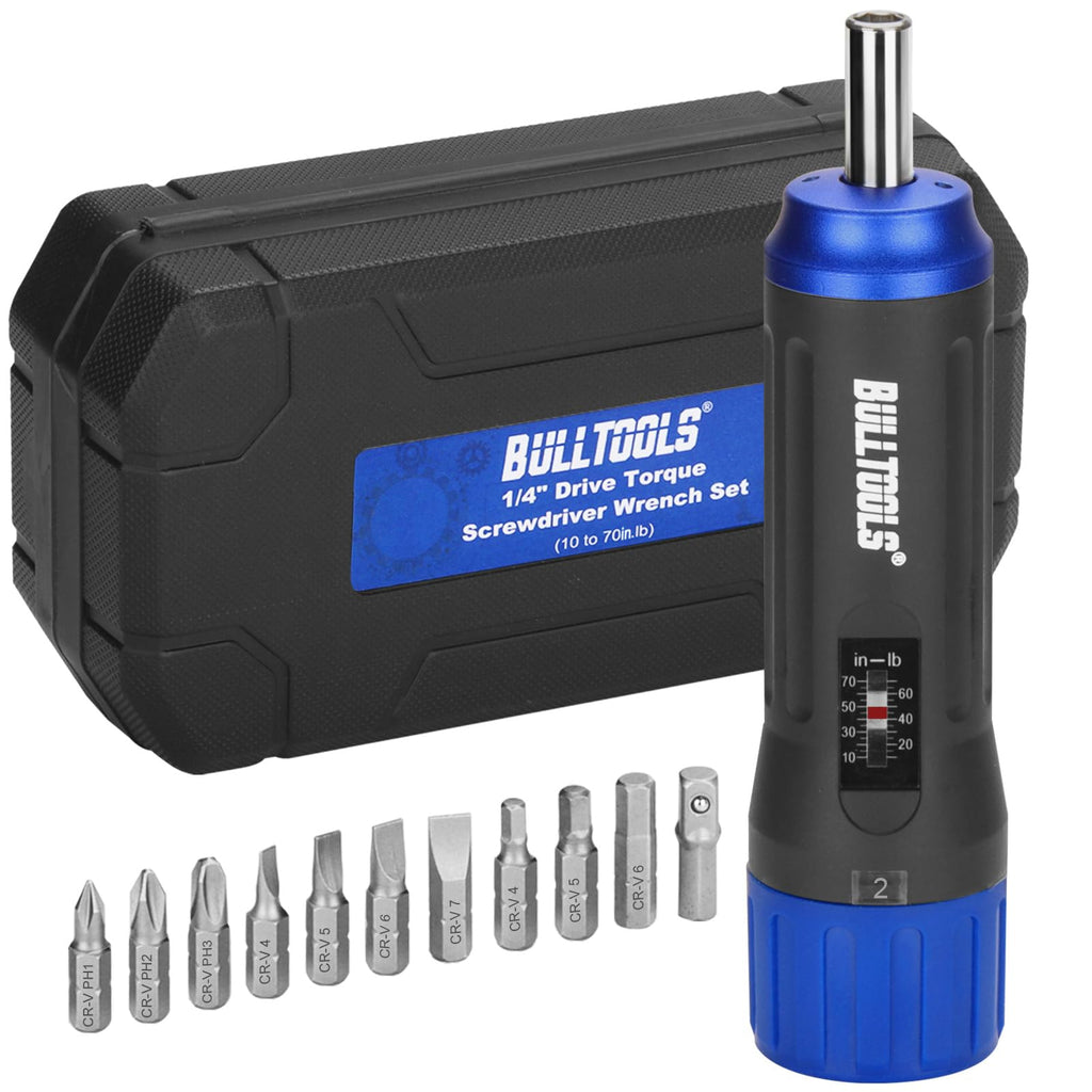 Torque Screwdriver Wrench Set, 10 to 70 Inch Pounds D74693