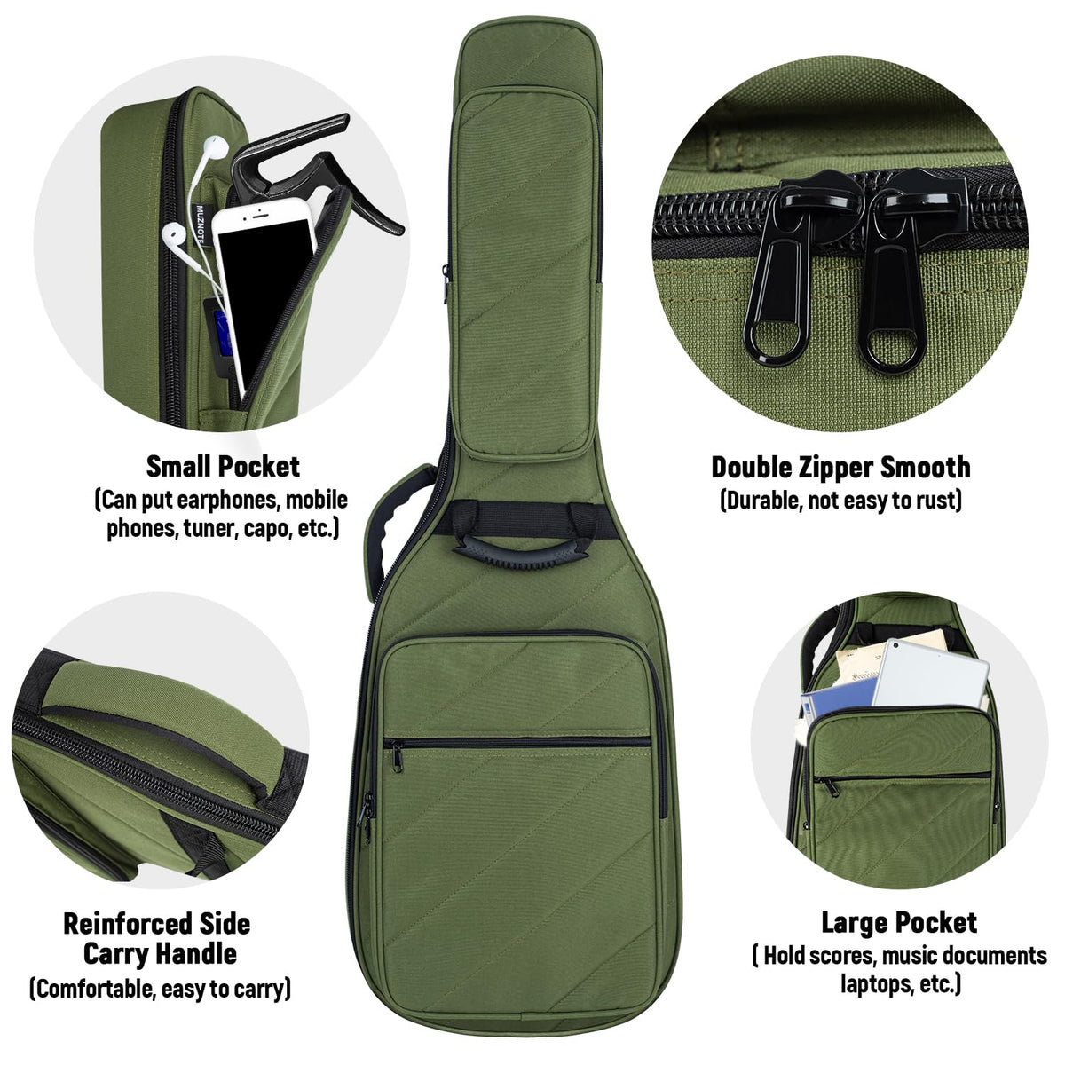 Electric Guitar Bag with 3 Pockets Z4781