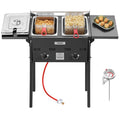 16 Qt Stainless Steel Double Burner Propane Fryer L566394