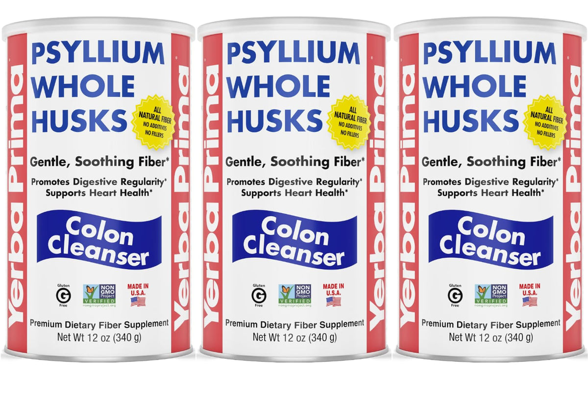Psyllium Whole Husks Colon Cleanser 12 Ounce Pack Of 3 H880316