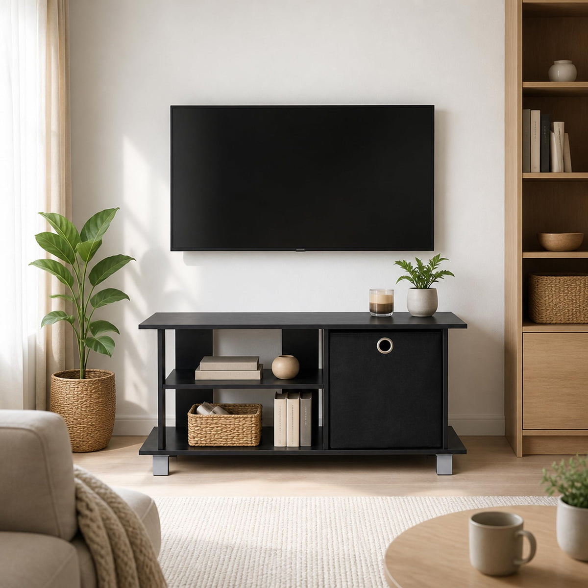 3-Tier TV Stand with Bin Drawers G4188