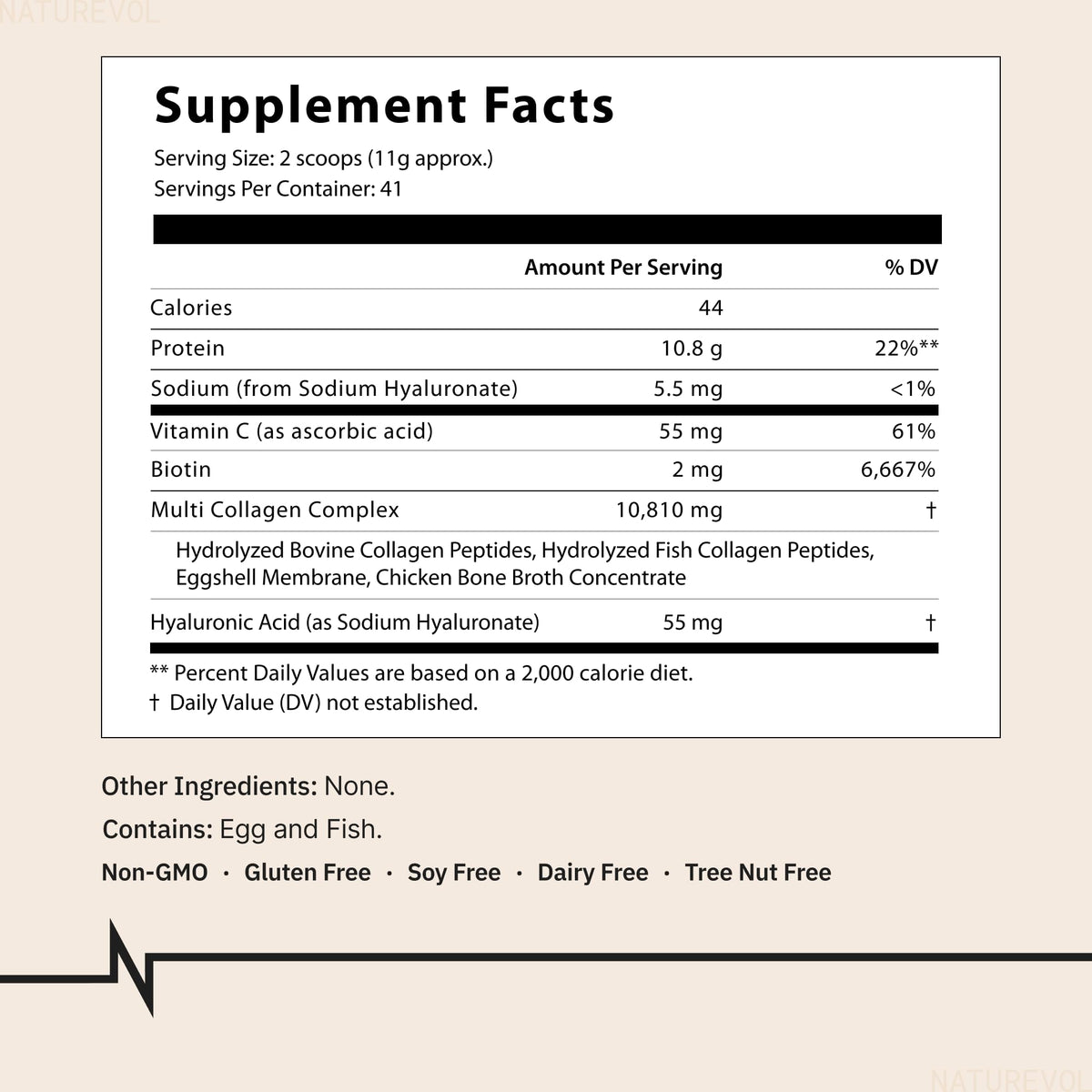 Multi Collagen Peptides Powder 1 lb Unflavored N555