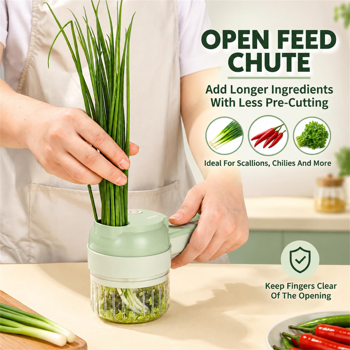 5-in-1 Handheld Electric Vegetable Cutter V4159