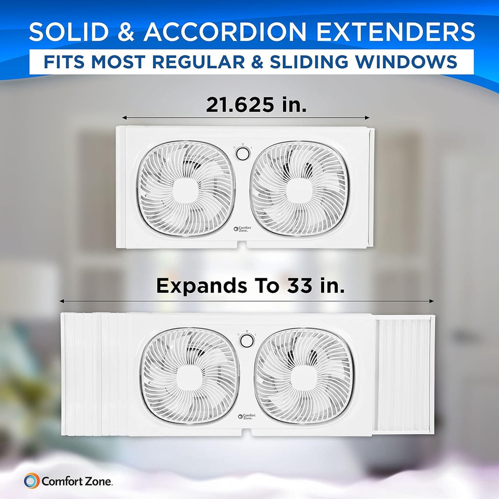 Twin Window Fan with 2 Speeds W333285