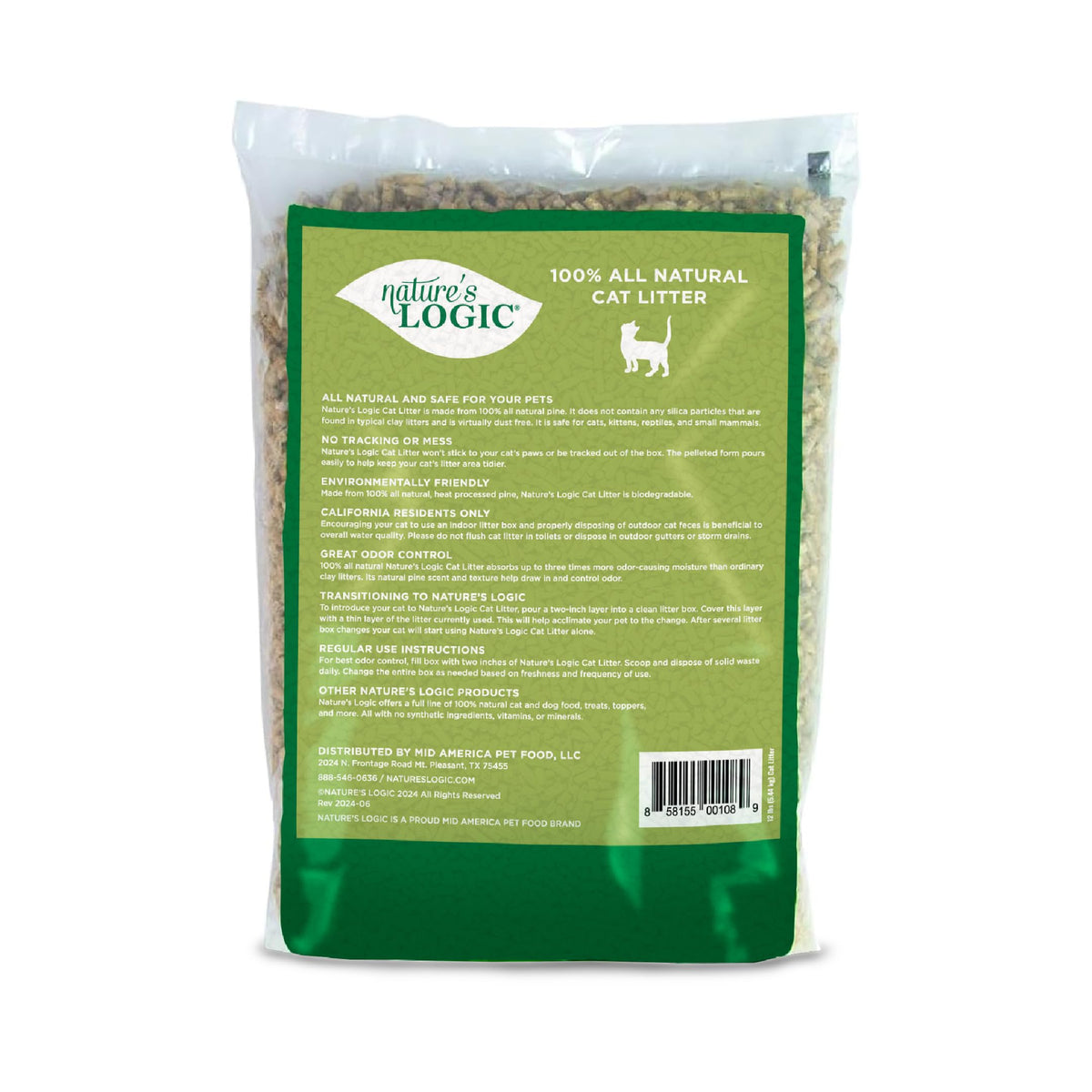 Pine Pellet Cat Litter 12 lb D17323