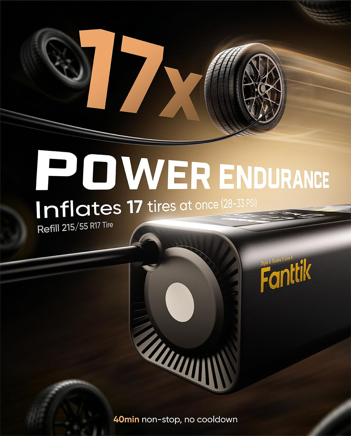 Portable Air Compressor Tire Inflator I401