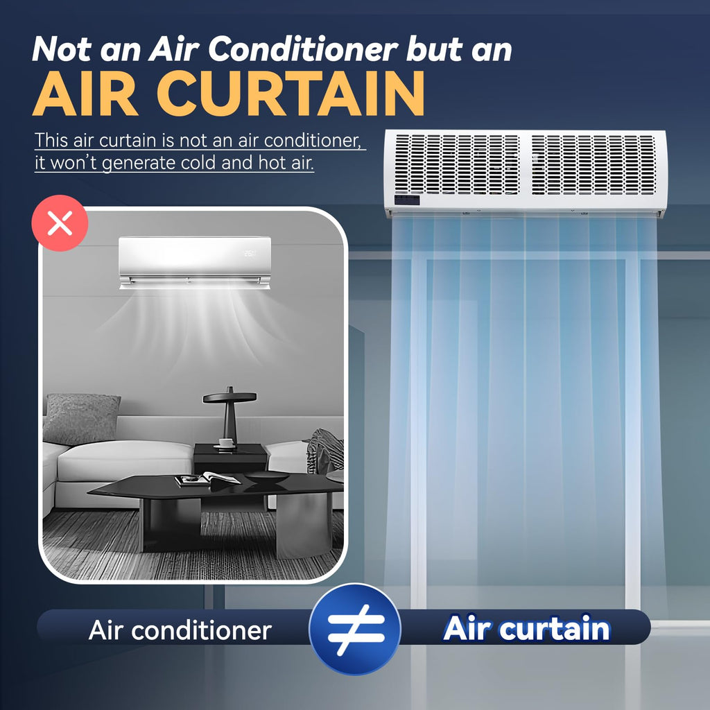 36'' Air Curtain with Remote Control 110V Q58471