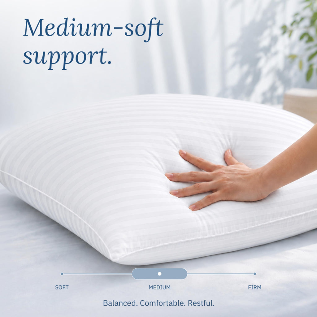 White King Size Bed Pillows Set of 2 D594948