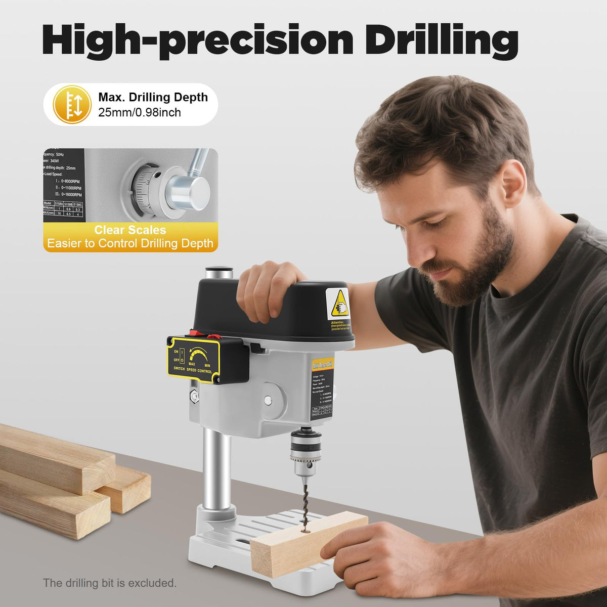 Mini Portable Corded Benchtop Drill Press P9359