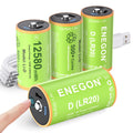 Rechargeable Lithium D Batteries 4 Pack B201