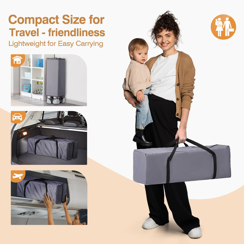 5-in-1 Portable Baby Bassinet with Changing Table and Carry Bag Z23171