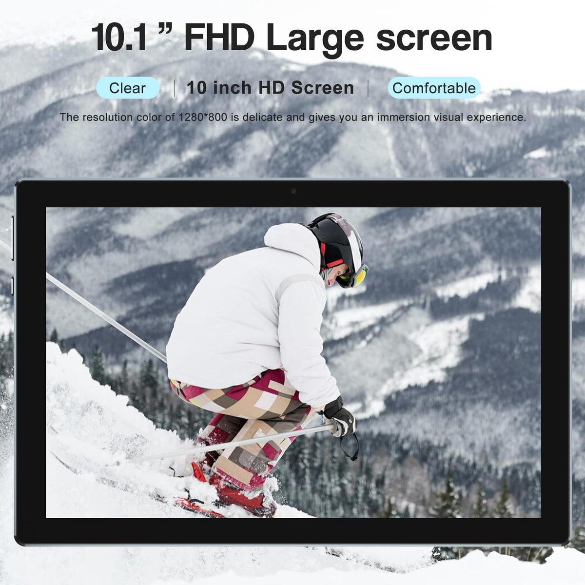 Android 15 Tablet 18GB RAM 128GB ROM 10 inch Black S57467