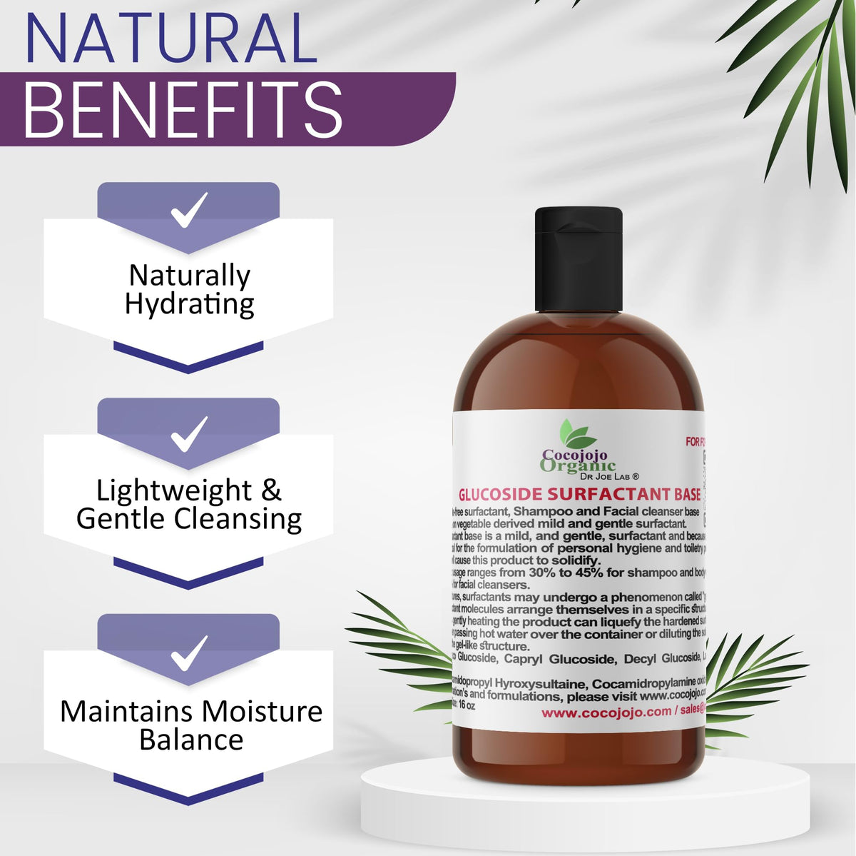Lauryl Glucoside Natural Surfactant 16 Oz W351346