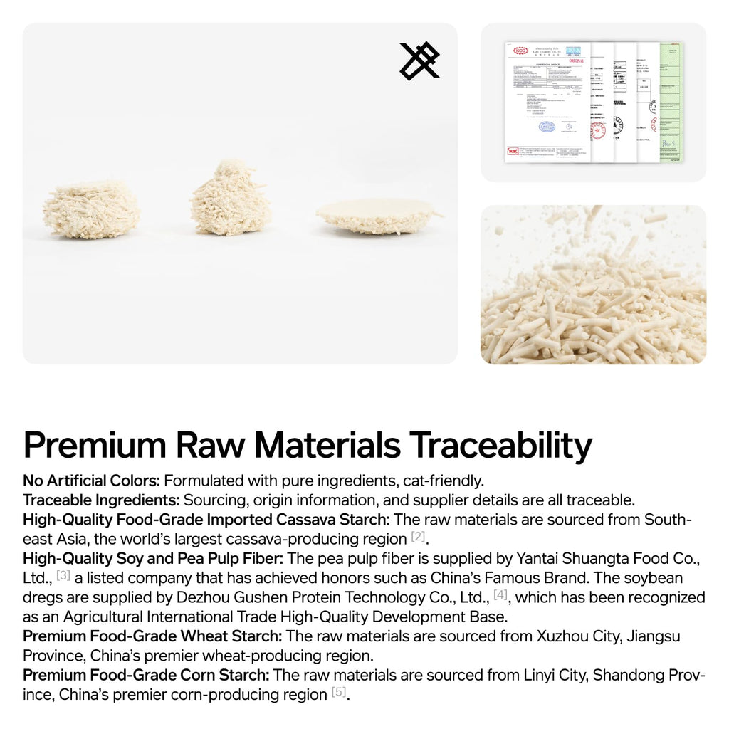 Cassava Tofu Cat Litter Clumping 5.3lb L5102