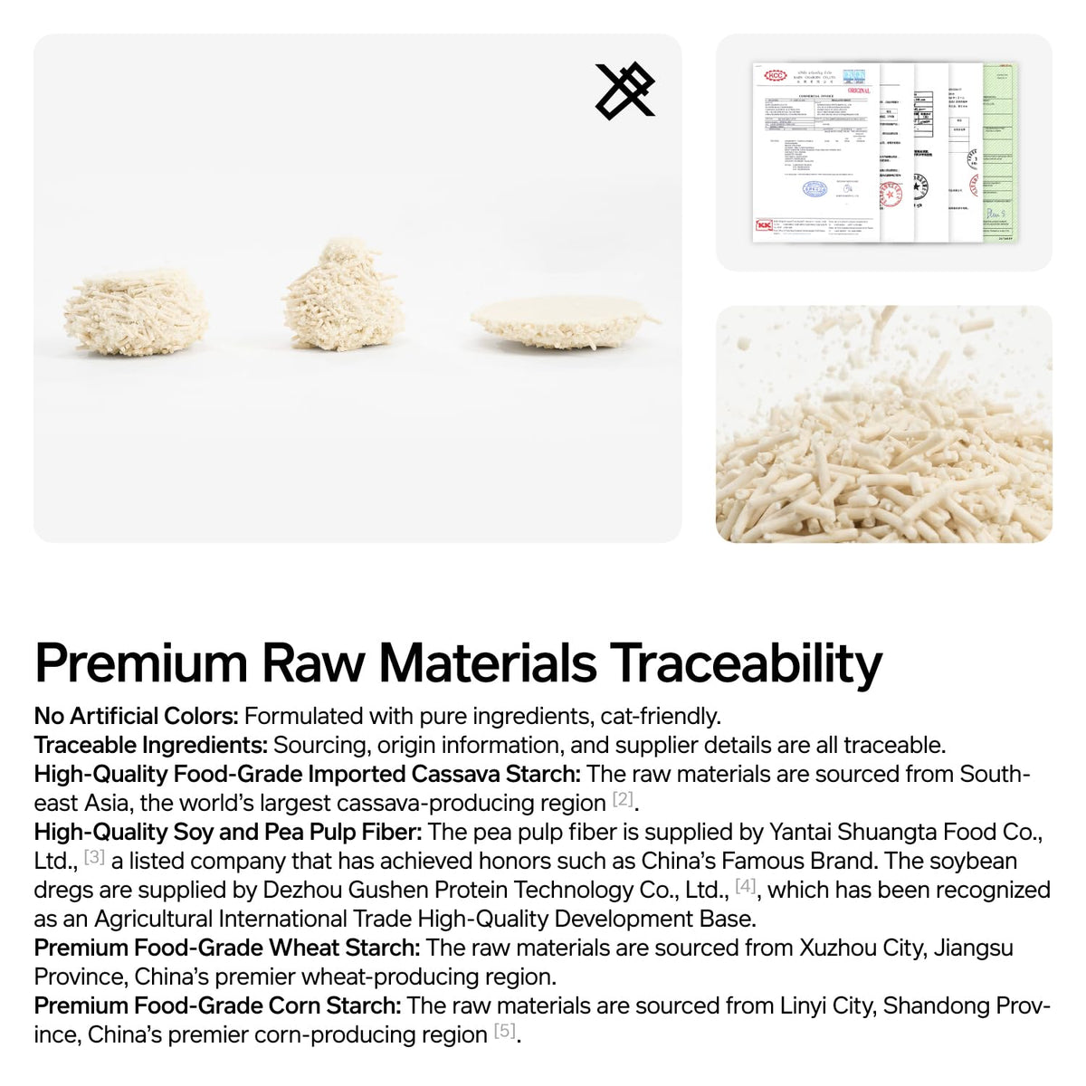 Cassava Tofu Cat Litter Clumping 5.3lb L5102